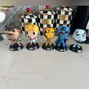 Star Wars Funko Pop Lot – Vader, Luke, C-3PO + More